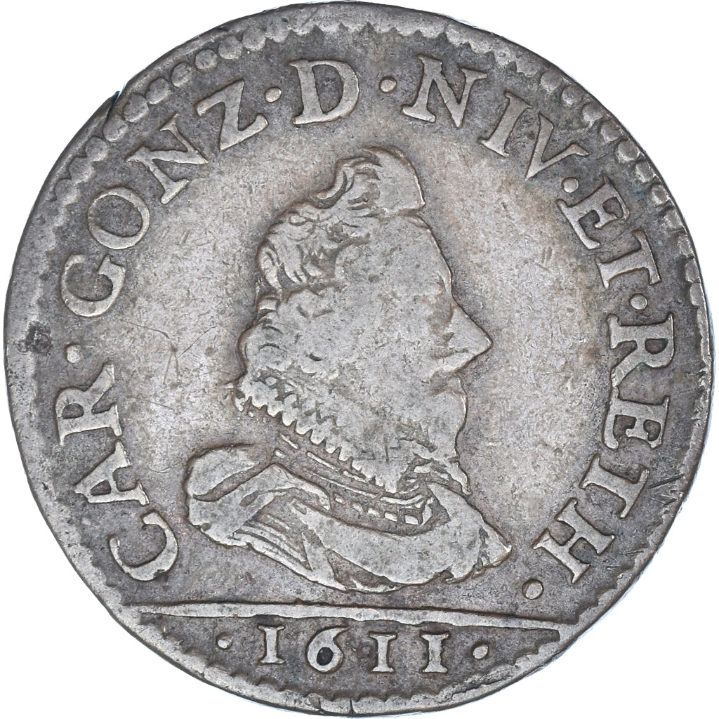 Munten, Vorstendom Arches-Charleville, Charles de Gonzague, Liard, 1611