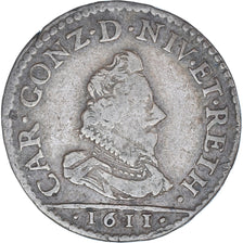 Munten, Vorstendom Arches-Charleville, Charles de Gonzague, Liard, 1611