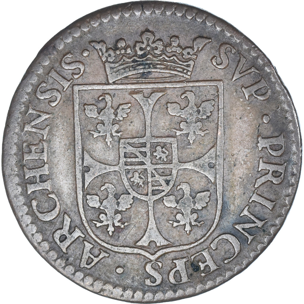 Munten, Vorstendom Arches-Charleville, Charles de Gonzague, Liard, 1611