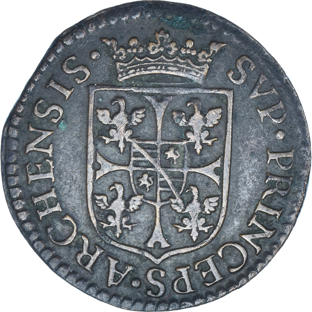 Monnaie, Principauté d'Arches-Charleville, Charles de Gonzague, Liard, 1609