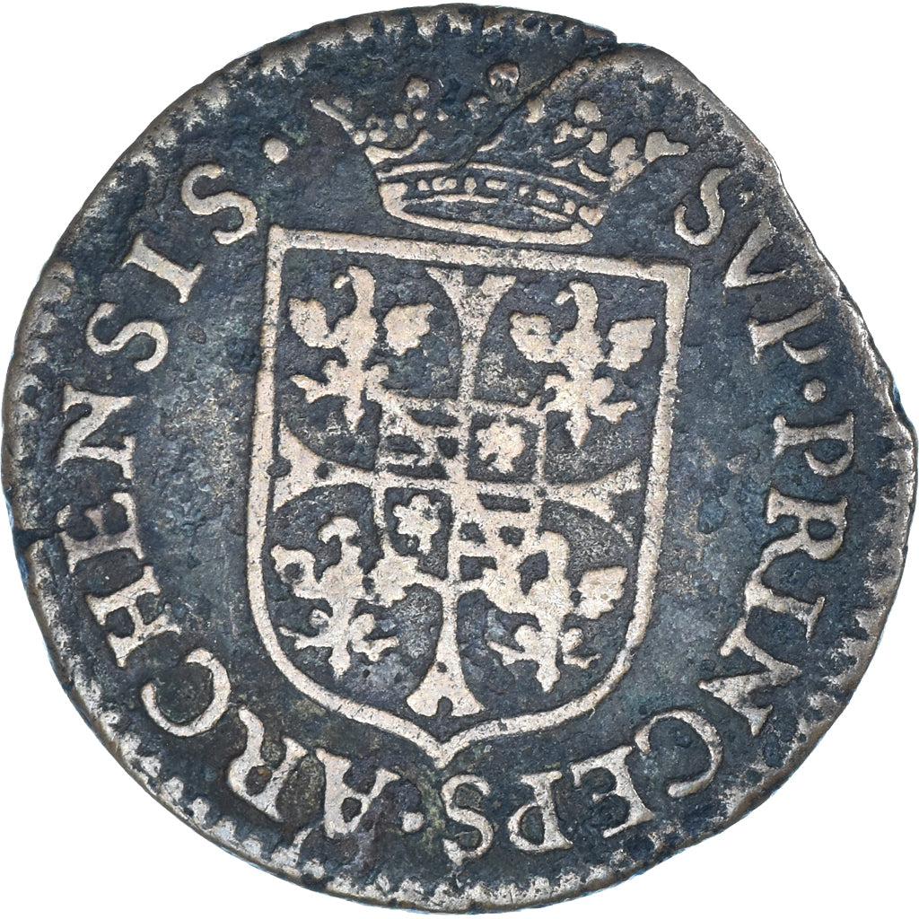 Coin, Principality of Arches-Charleville, Charles de Gonzague, Liard, 1608