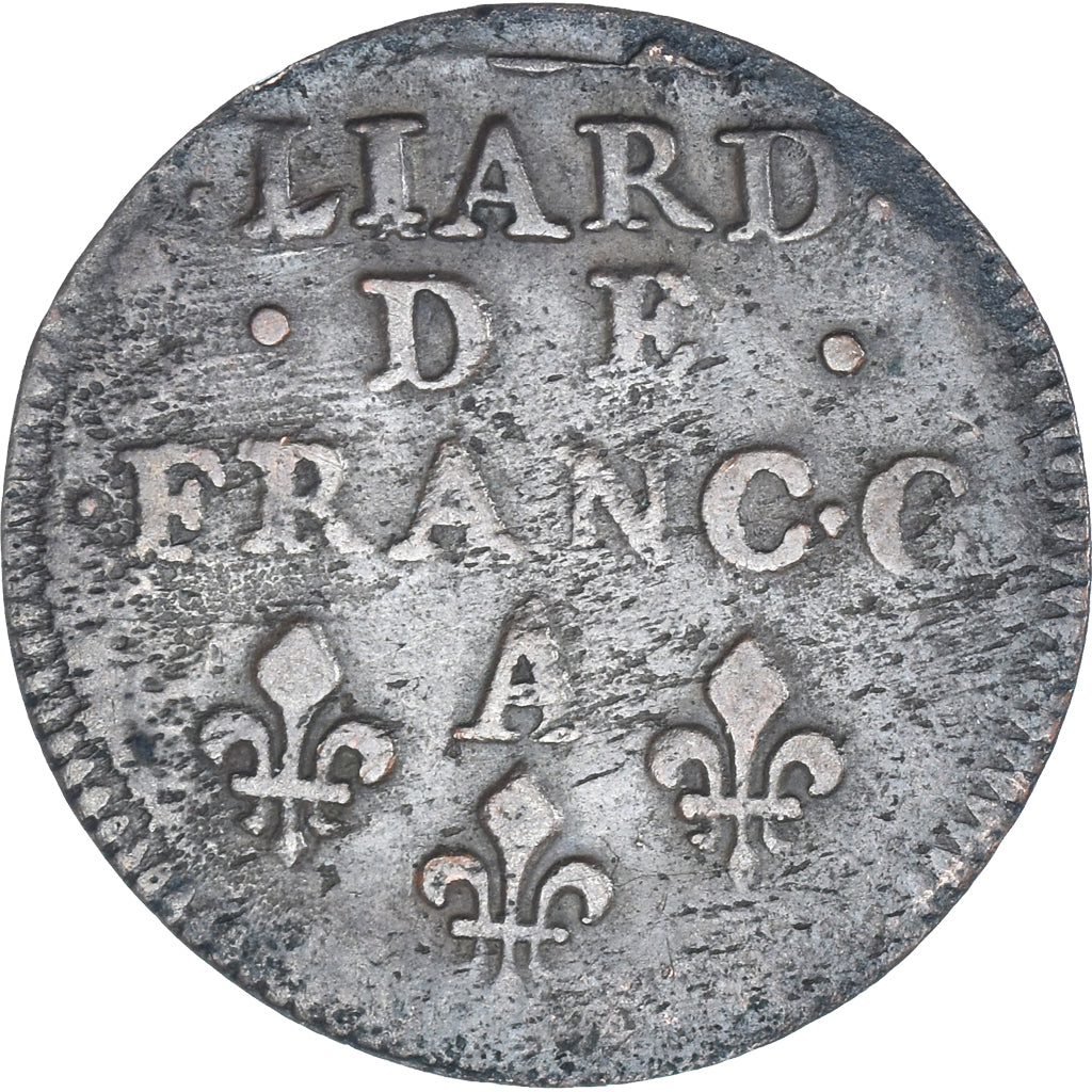 Monnaie, Principauté d'Arches-Charleville, CHARLES II DE GONZAGUE, Liard, 1655