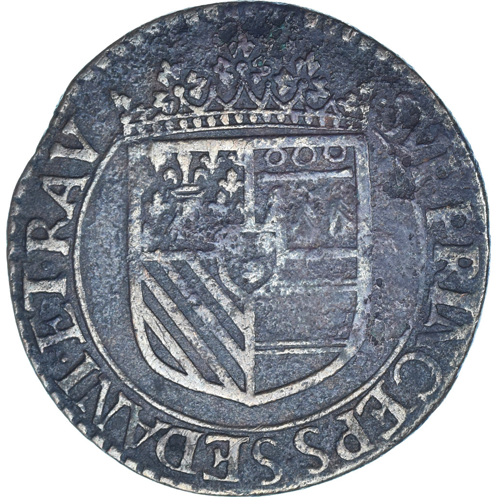 Moneta, Principato di Sedan, Henri de la Tour d'Auvergne, Liard, 1614, Raucourt