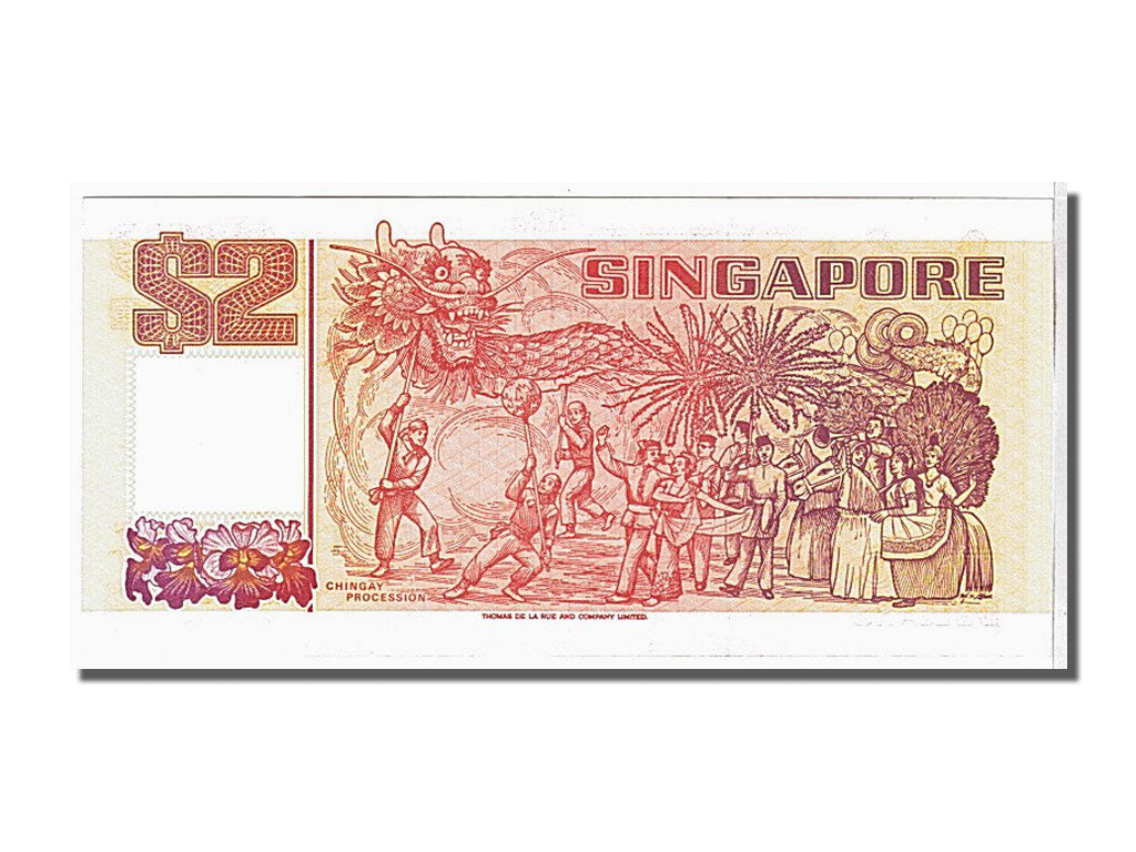 Banknote, Singapore, 2 Dollars, 1990, UNC(65-70)