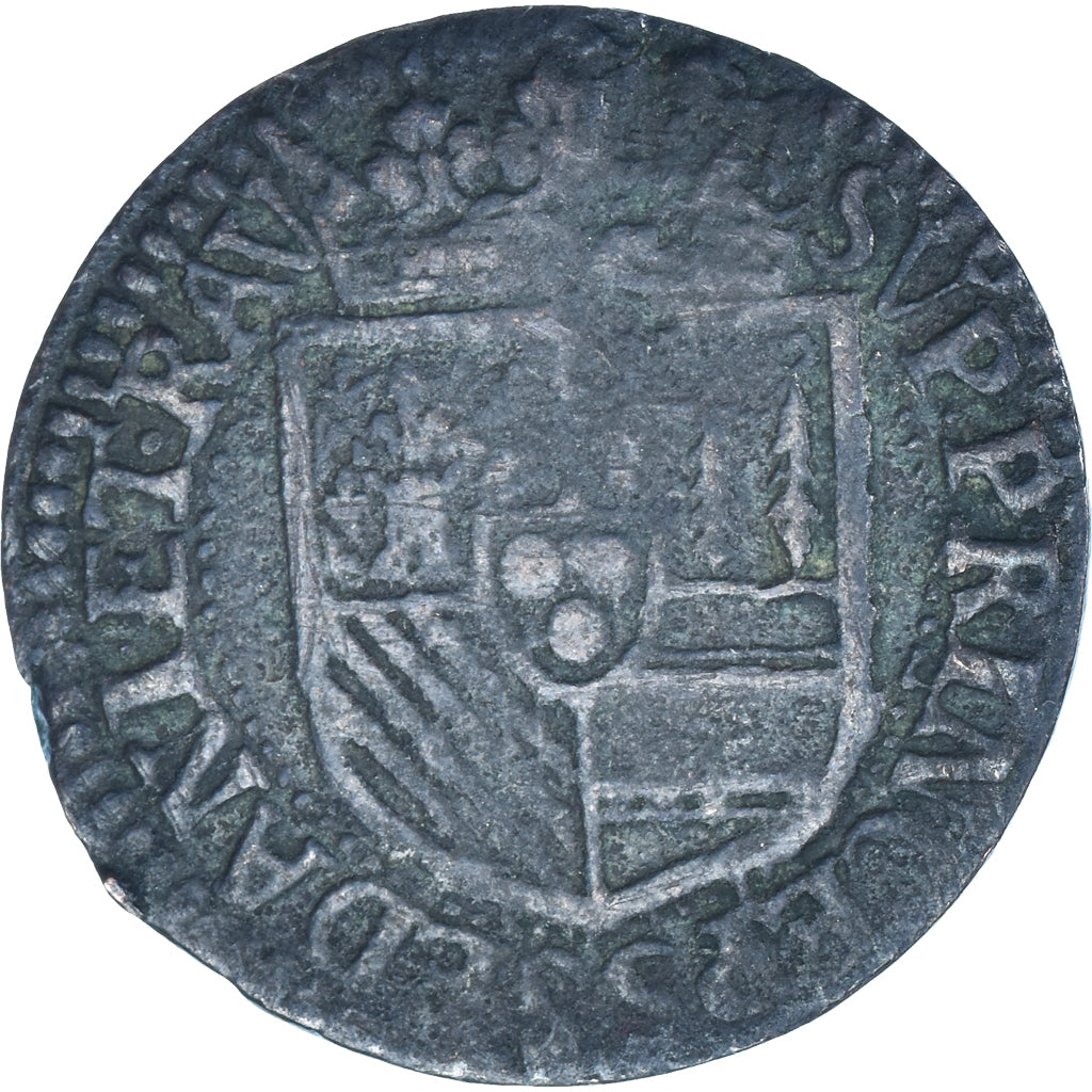 Monnaie, Principauté de Sedan, Henri de la Tour d'Auvergne, Liard, 1614