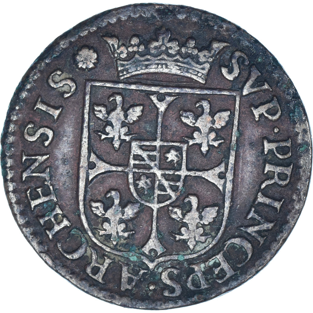 Coin, Principality of Arches-Charleville, Charles de Gonzague, Liard, 1609