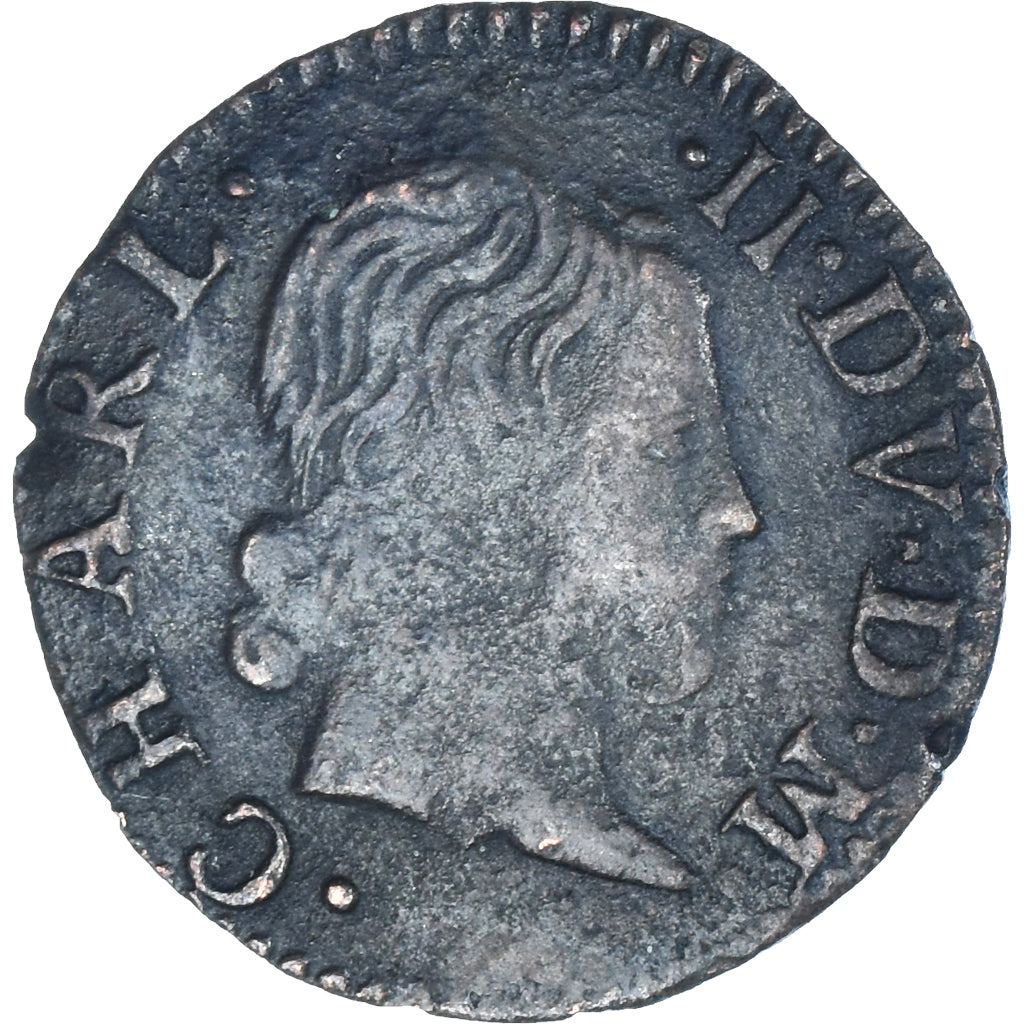 Moneta, Księstwo Arches-Charleville, CHARLES II DE GONZAGUE, Denier Tournois