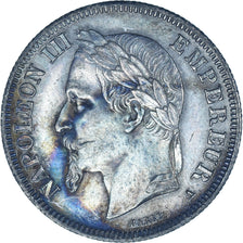Moneta, Francia, Napoleon III, 2 Francs, 1869, Paris, SPL-, Argento, KM:807.1