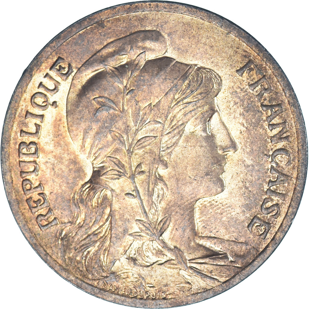 Moneta, Francja, Dupuis, 5 Centimes, 1898, Paris, MS(60-62), Brązowy, KM:842