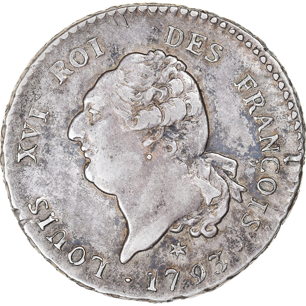 Münze, Frankreich, Louis XVI, 30 sols françois, 1793 / AN 5, Pau, SS+, Silber