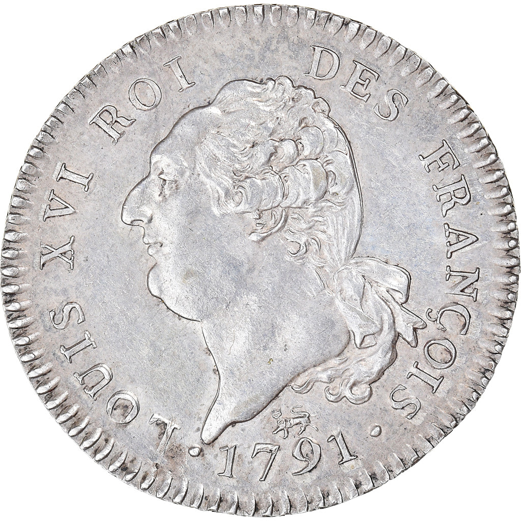 Moneta, Francia, Louis XVI, 30 sols françois, 1791 / AN 3, Paris, Pedigree