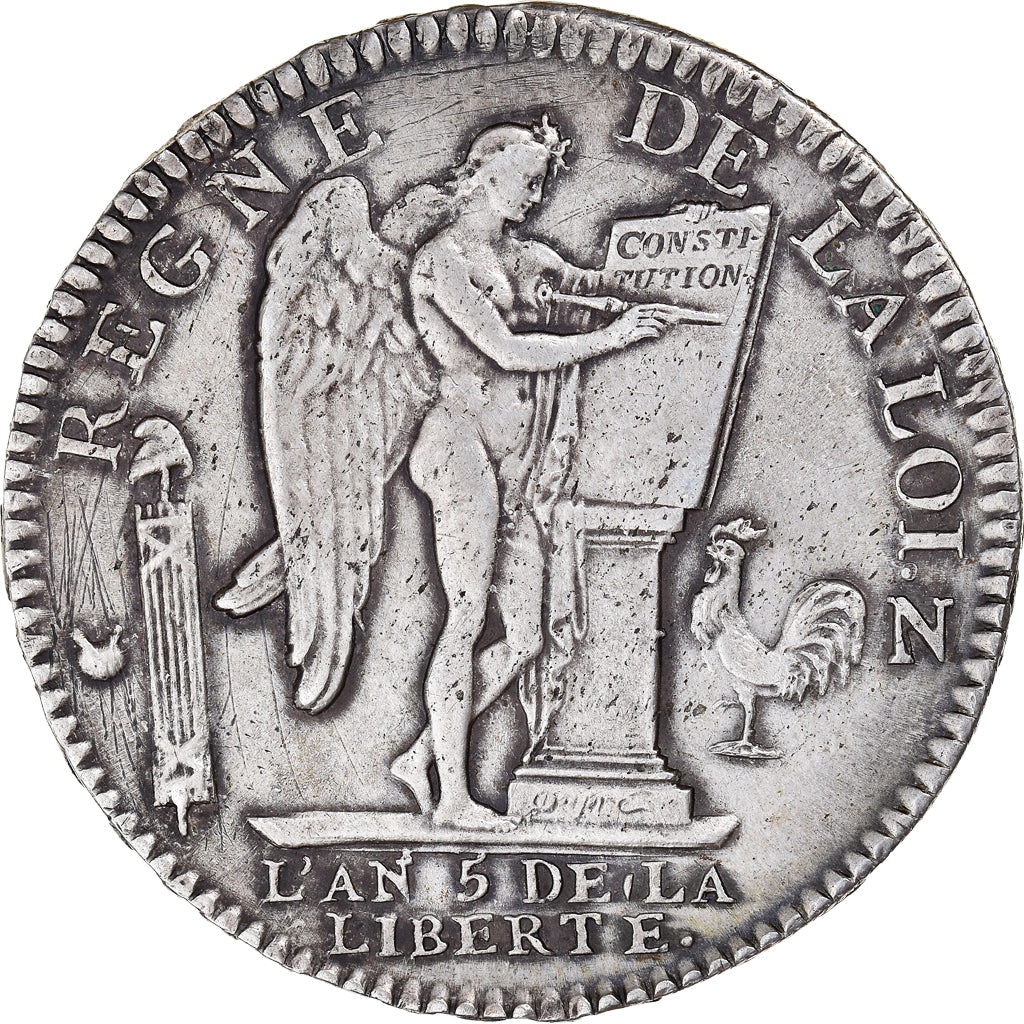 Moneta, Francia, Louis XVI, Écu de 6 livres françois, 1793 / AN 5