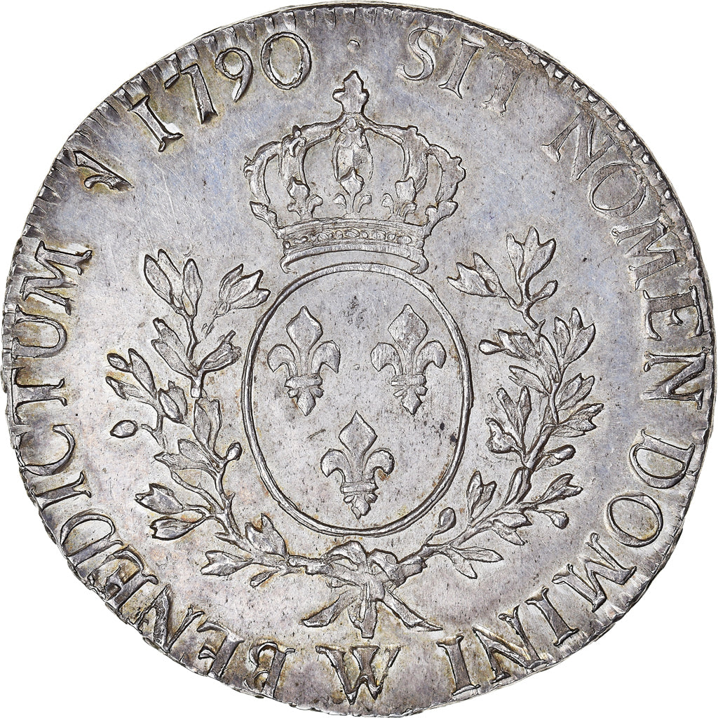 Munten, Frankrijk, Louis XVI, Ecu aux branches d'olivier, 1790, Lille, Pedigree