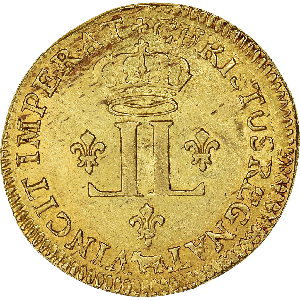 Coin, France, Louis XV, Louis d'or de Béarn aux 2 L, 1722, Pau, Pedigree