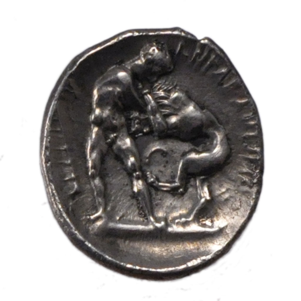 Lucania, Heraclea (350-336 BC), Obol, Heracleia, AU(55-58), Silver, Pozzi #439,.