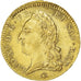 Moeda, França, Louis XV, Double louis d'or à la vieille tête, 1774, Lyon