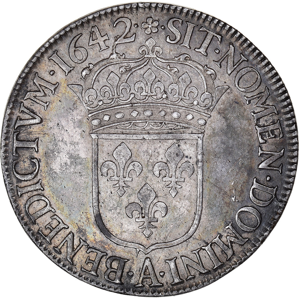 Coin, France, Louis XIII, Écu de 60 Sols, 1er poinçon de Warin, 1642, Paris