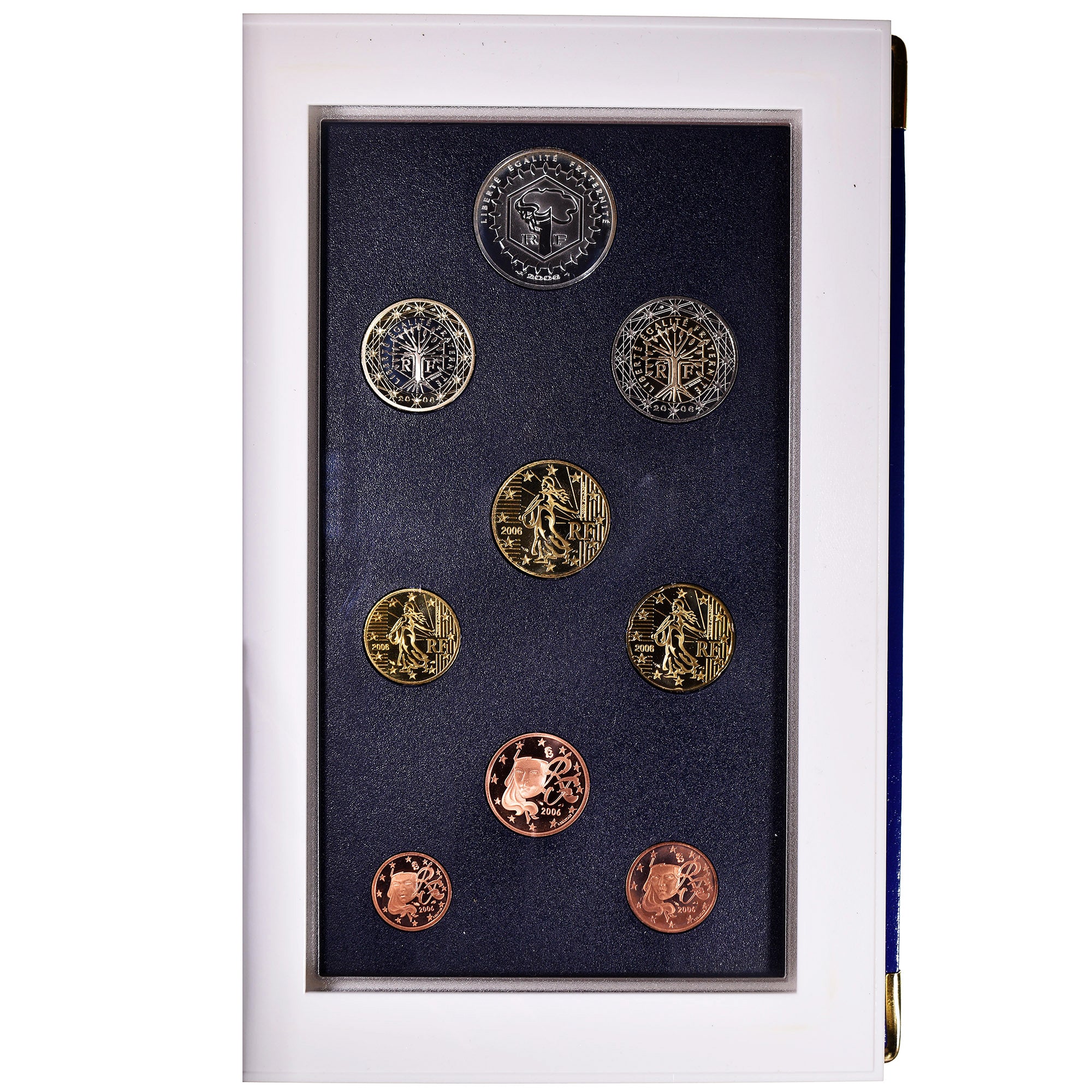 France, 1 cent to 5 euro, 2006, Monnaie de Paris, BE, FDC, Gadoury:page 314