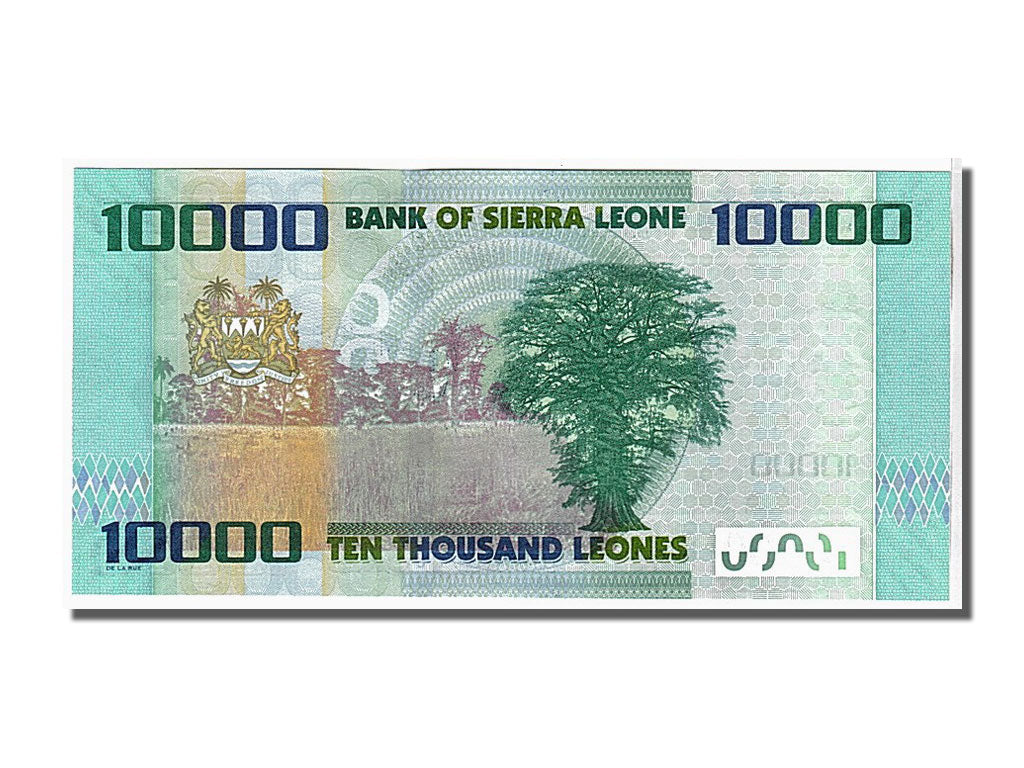 Banknote, Sierra Leone, 10,000 Leones, 2010, KM:33, UNC(65-70)