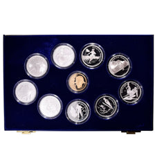 Moneta, Francia, Albertville, 9 x 100 frs. et 500 frs., 1992, Monnaie de Paris