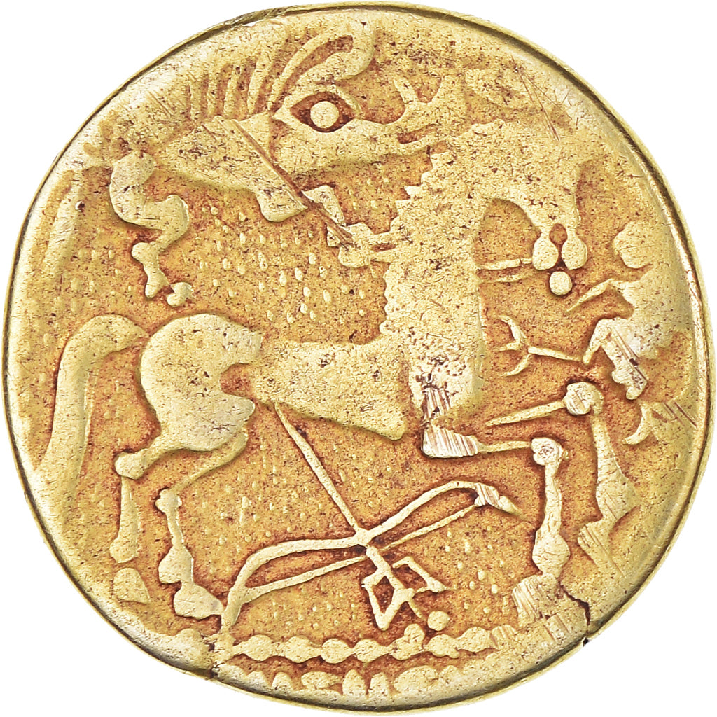 Moneta, Caletes, Hemistater, 2nd century BC, Classe II, VF(20-25), Złoto