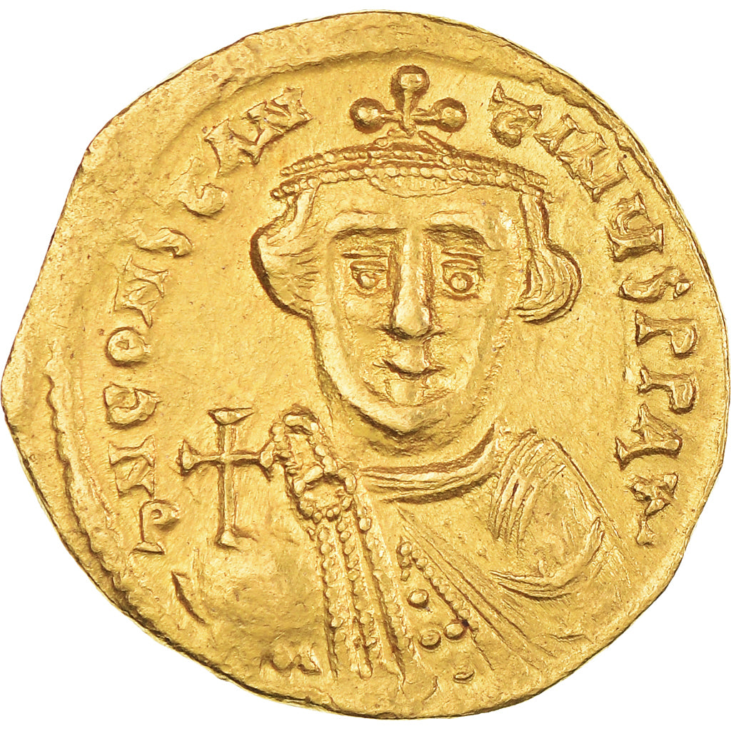 Monnaie, Constans II, Solidus, 641-646, Constantinople, SUP, Or, Sear:938