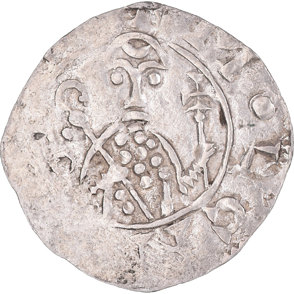 Moeda, Países Baixos, Willem van Pont, Denarius, 1054-1076, Utrecht, VF(30-35)