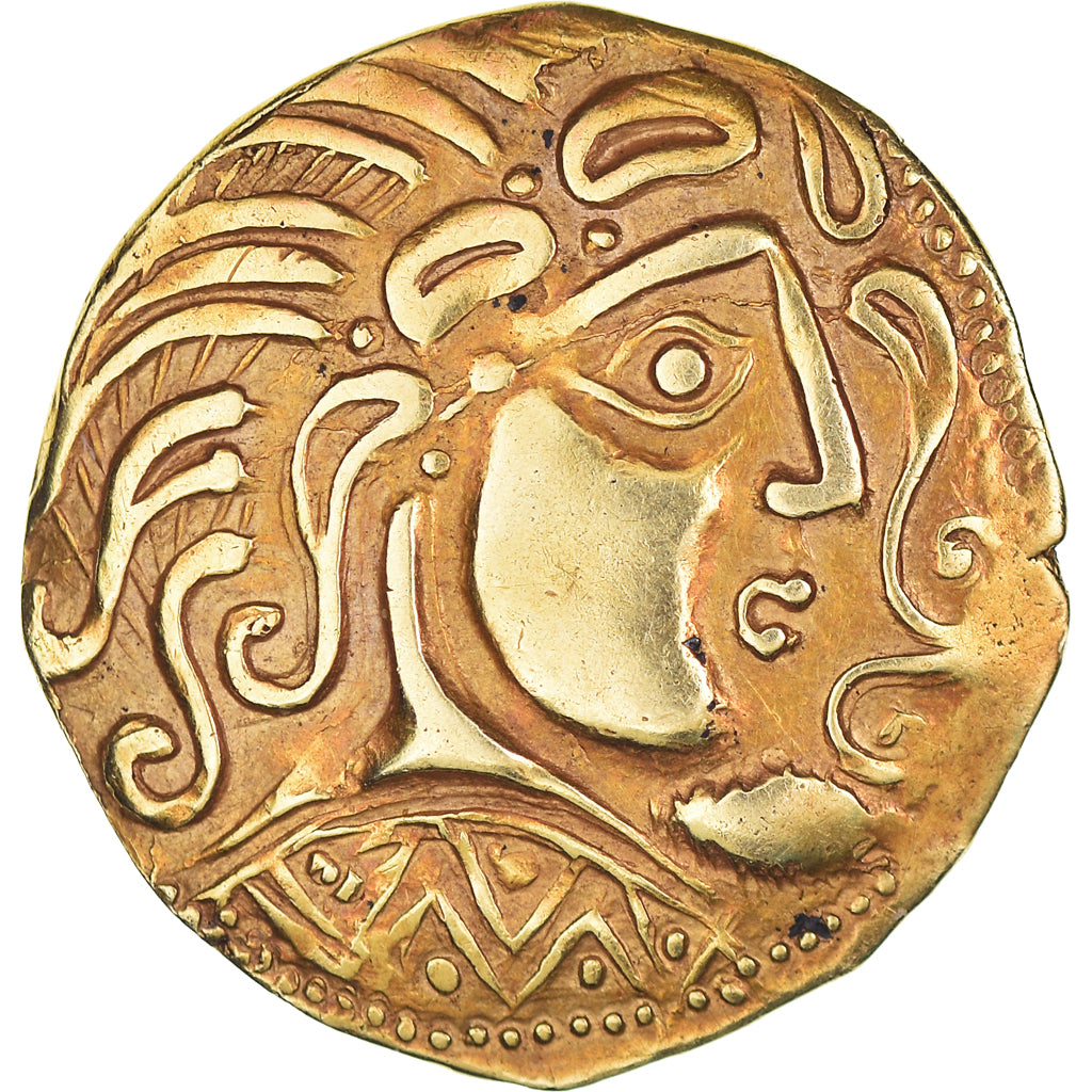 Monnaie, Parisii, Statère, 1st century BC, Extrêmement rare, TTB+, Or