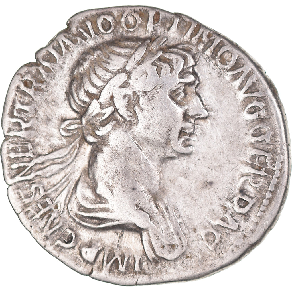 Coin, Trajan, Denarius, 114-117, Rome, EF(40-45), Silver, RIC:347