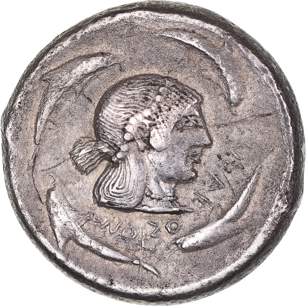 Moneda, Sicily, Tetradrachm, 495-479 BC, Syracuse, BC+, Plata, HGC:2, 1306