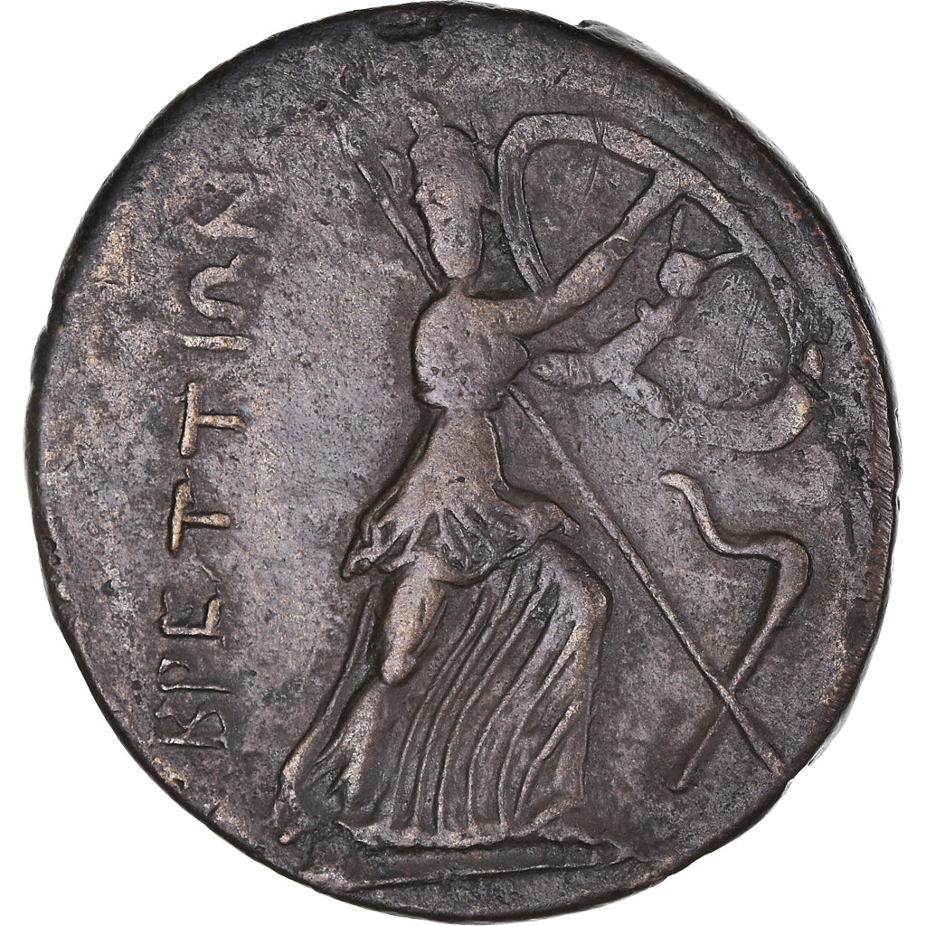Moneta, Bruttium, Bronze, 214-208 BC, MB+, Bronzo, HN Italy:1987
