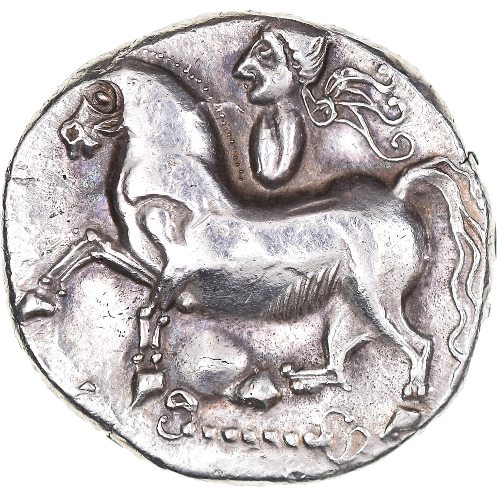 Munten, Danubian Celts, Tetradrachm, Burgenland & west Slovakia, ZF+, Zilver