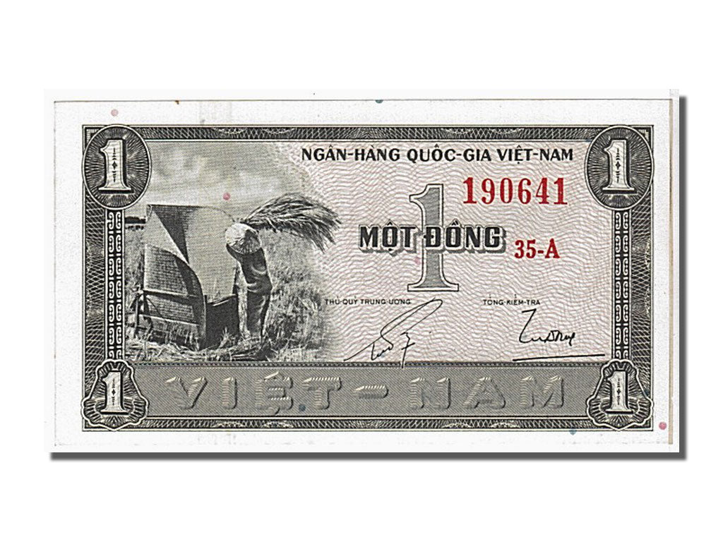 Banknote, South Viet Nam, 1 D<ox>ng, 1955, KM:11a, UNC(65-70)