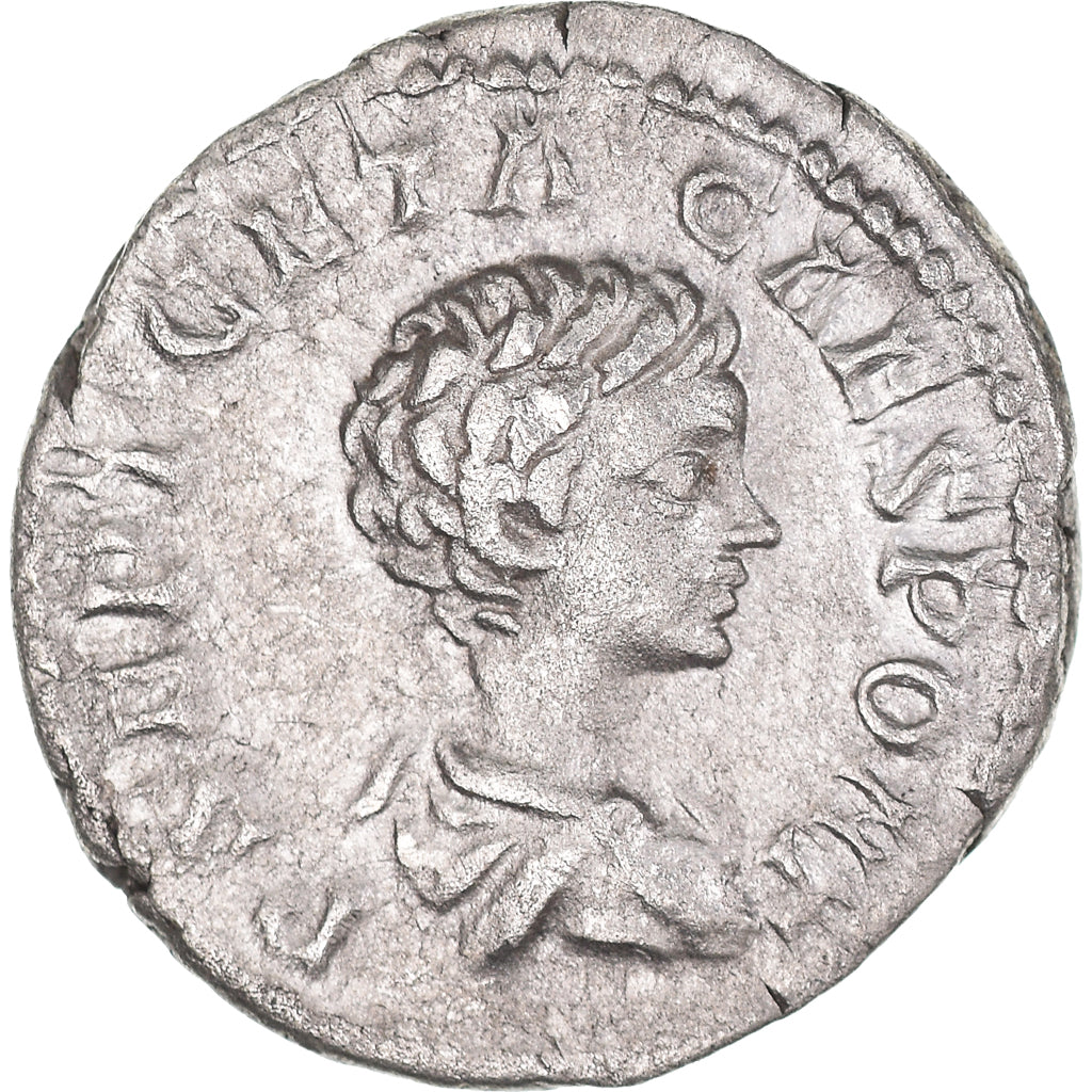 Munten, Geta, Denarius, 209-211, Rome, ZF+, Zilver, RIC:13a