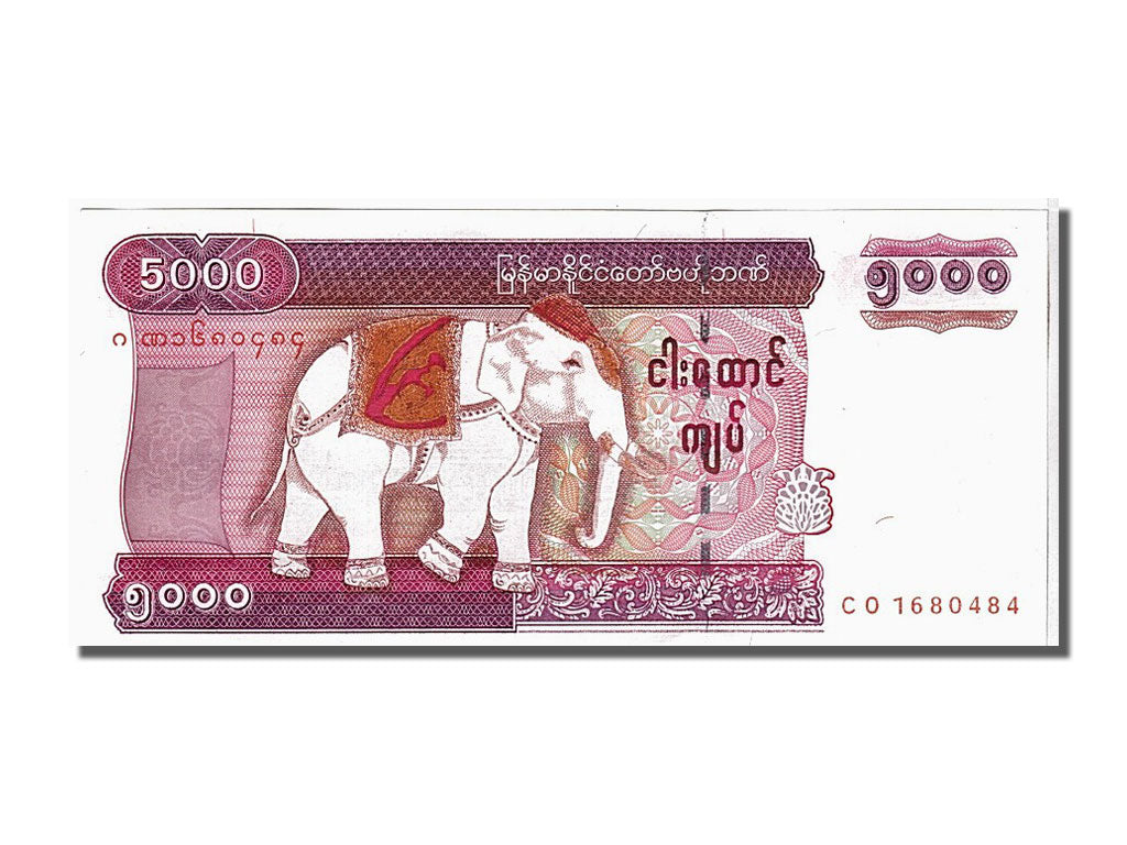 Banknote, Myanmar, 5000 Kyats, 2009, KM:81, UNC(65-70)