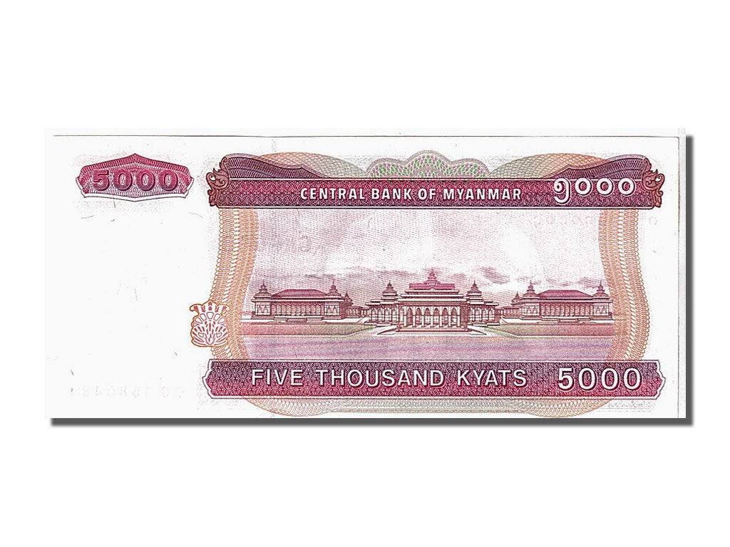 Banknote, Myanmar, 5000 Kyats, 2009, KM:81, UNC(65-70)