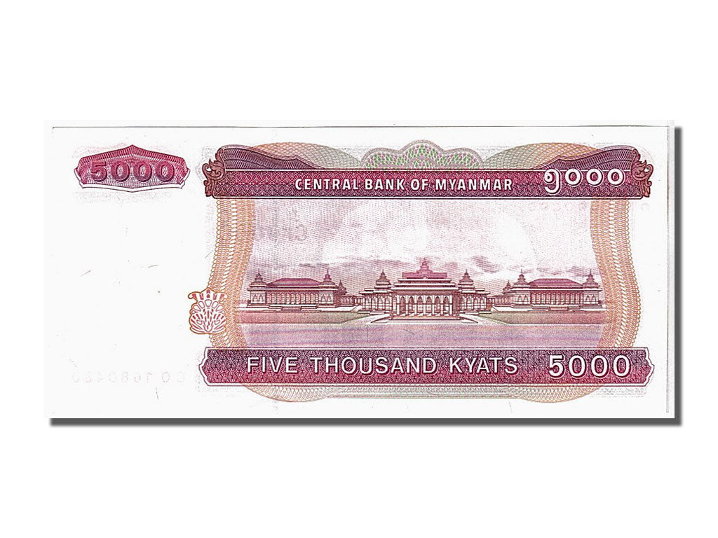 Geldschein, Myanmar, 5000 Kyats, 2009, KM:81, UNZ