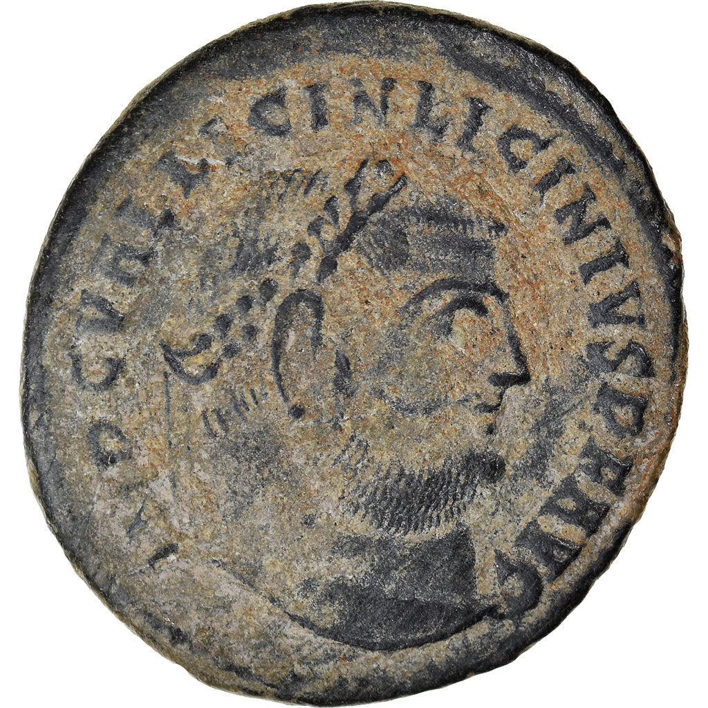 Coin, Licinius I, Follis, 308-324, Brockage, VF(30-35), Bronze