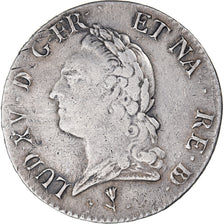 Coin, France, Louis XV, Écu de Béarn à la vieille tête, 1774, Pau