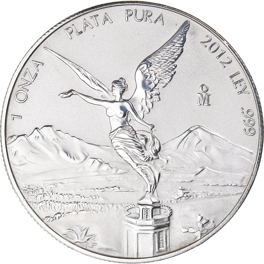 Munten, Mexico, Onza, Troy Ounce of Silver, 2012, Mexico City, FDC, Zilver