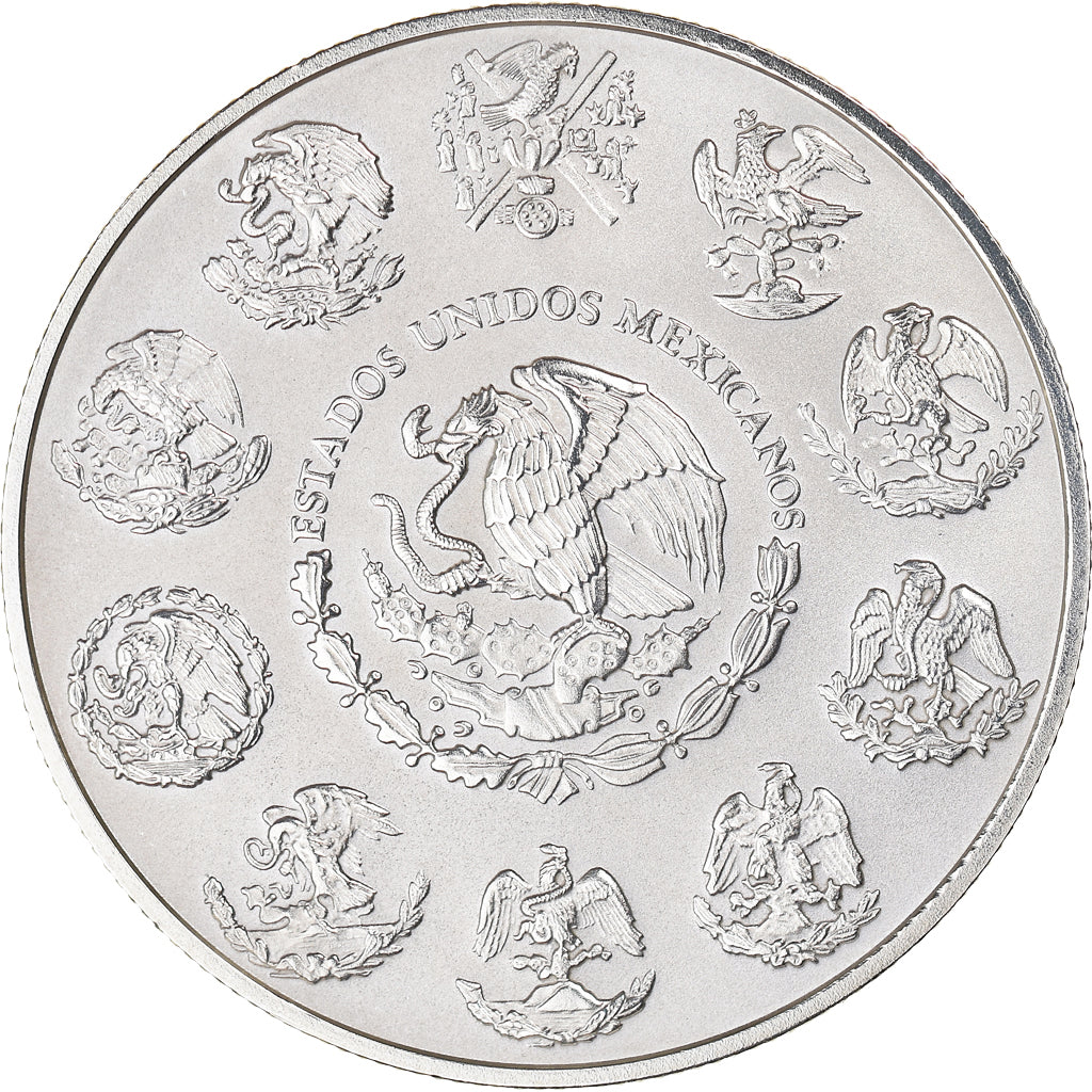 Munten, Mexico, Onza, Troy Ounce of Silver, 2012, Mexico City, FDC, Zilver