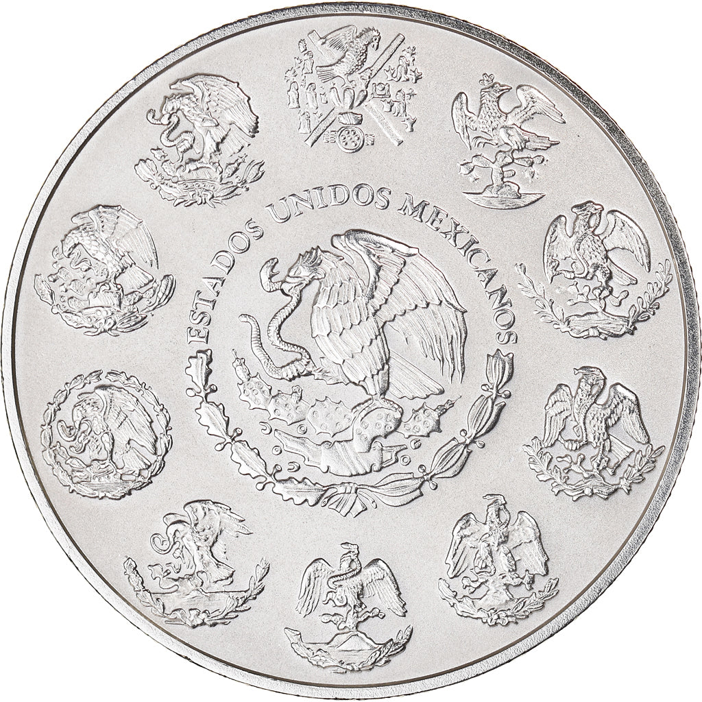 Coin, Mexico, Onza, Troy Ounce of Silver, 2012, Mexico City, MS(65-70), Silver