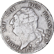 Monnaie, France, Louis XVI, Écu de 6 livres françois, Écu de 6 livres