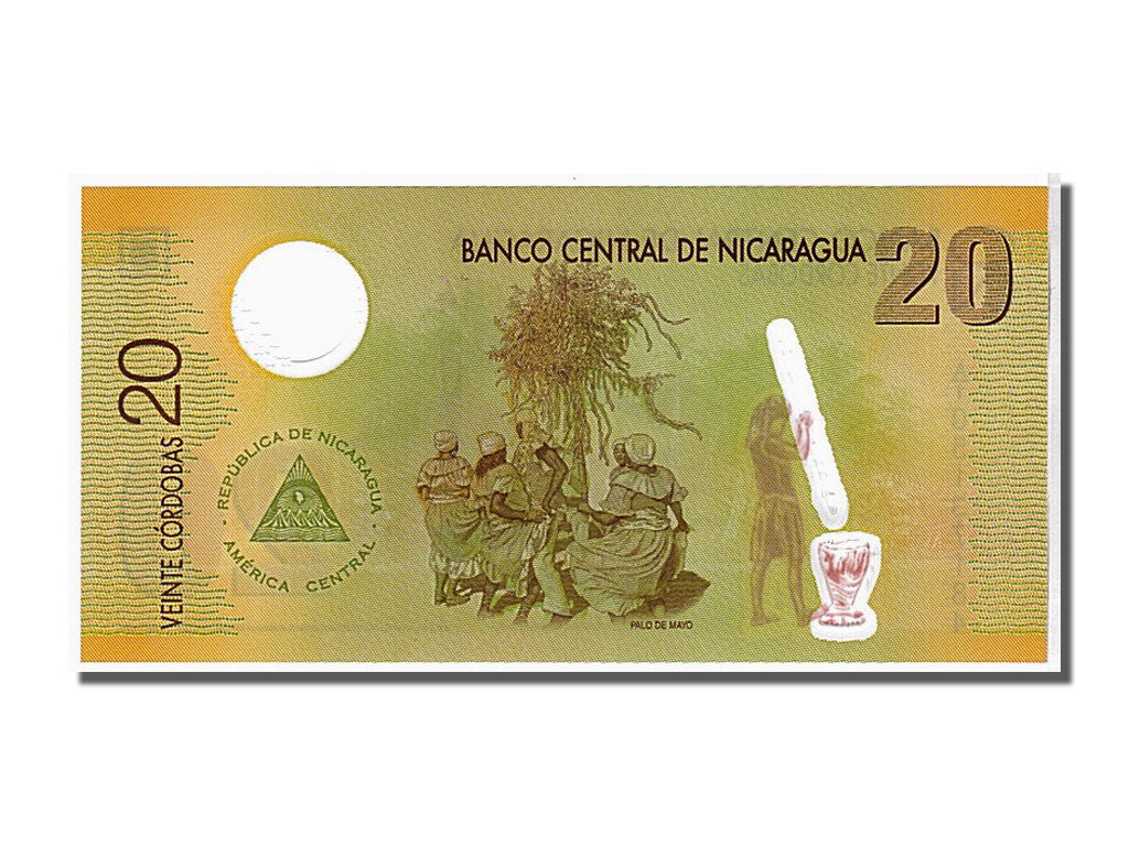 Banknote, Nicaragua, 20 Cordobas, 2007, KM:202, UNC(65-70)