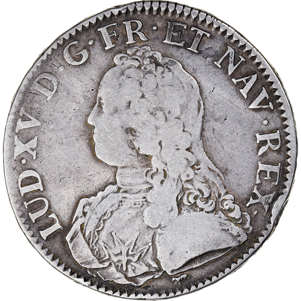 Coin, France, Louis XV, Ecu aux branches d'olivier, 1726, Paris, VF(30-35)