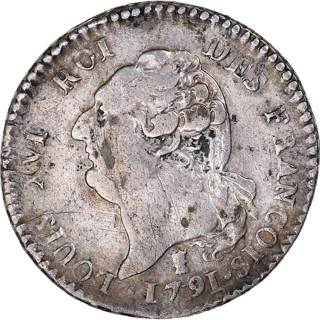 Monnaie, France, Louis XVI, 15 sols françois, 1791 / AN 3, Limoges, TTB