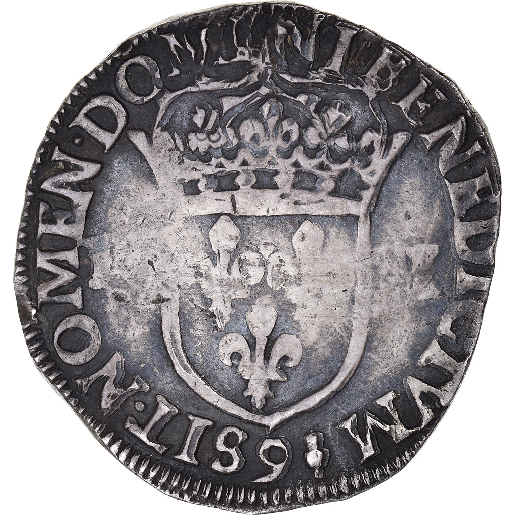 Coin, France, Henri IV, 1/4 Ecu, 1605, Rennes, VF(30-35), Silver, Gadoury:597