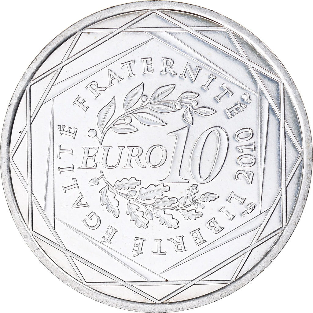 França, 10 Euro, Provence-Alpes-Côte d'Azur, 2010, Monnaie de Paris, MS(63)