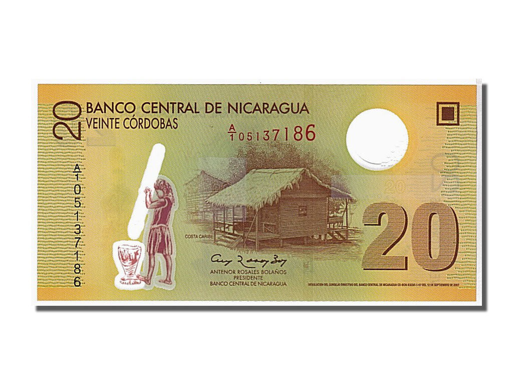 Billete, 20 Cordobas, 2007, Nicaragua, KM:202, UNC