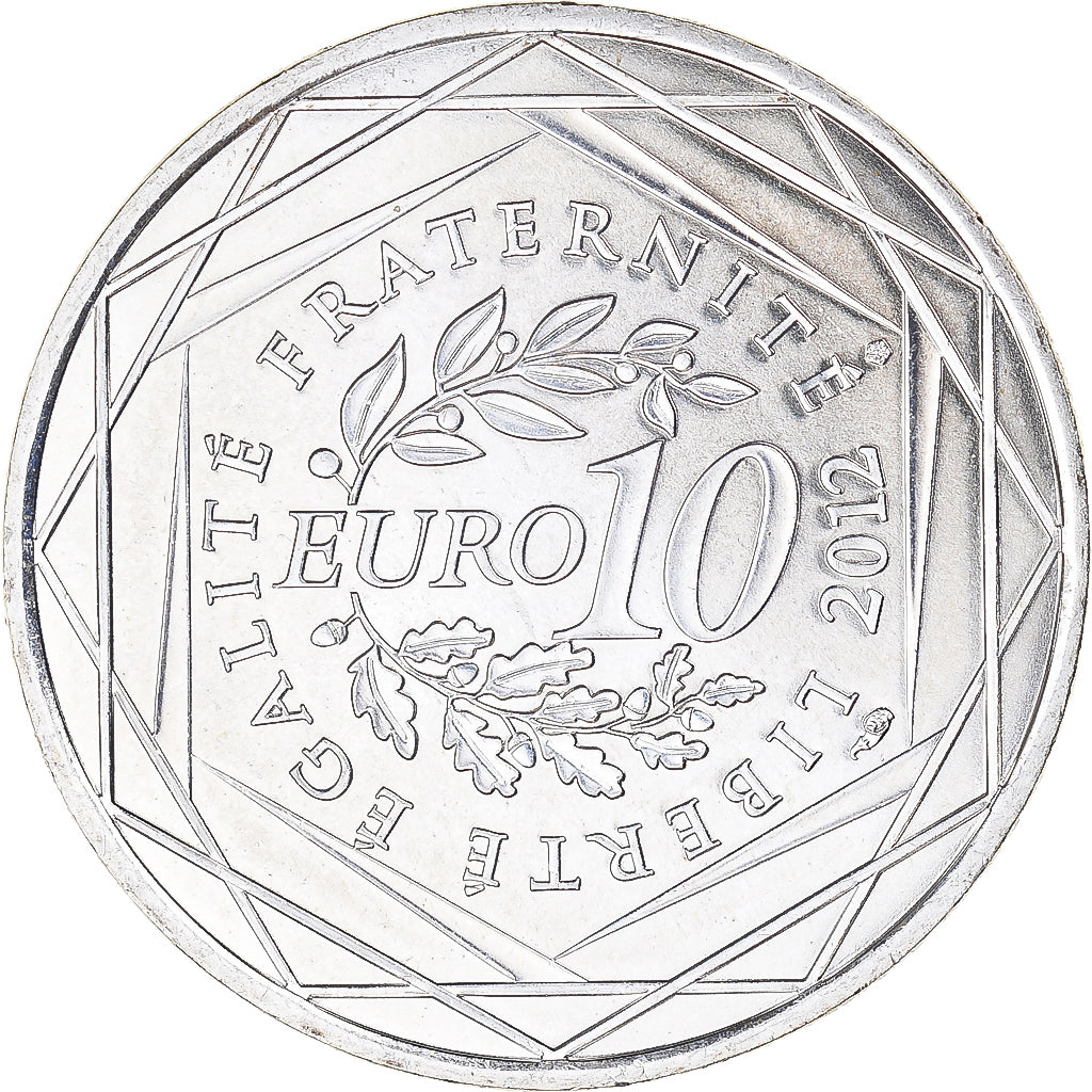 France, 10 Euro, Bretagne - Robert Surcouf, 2012, Monnaie de Paris, MS(63)